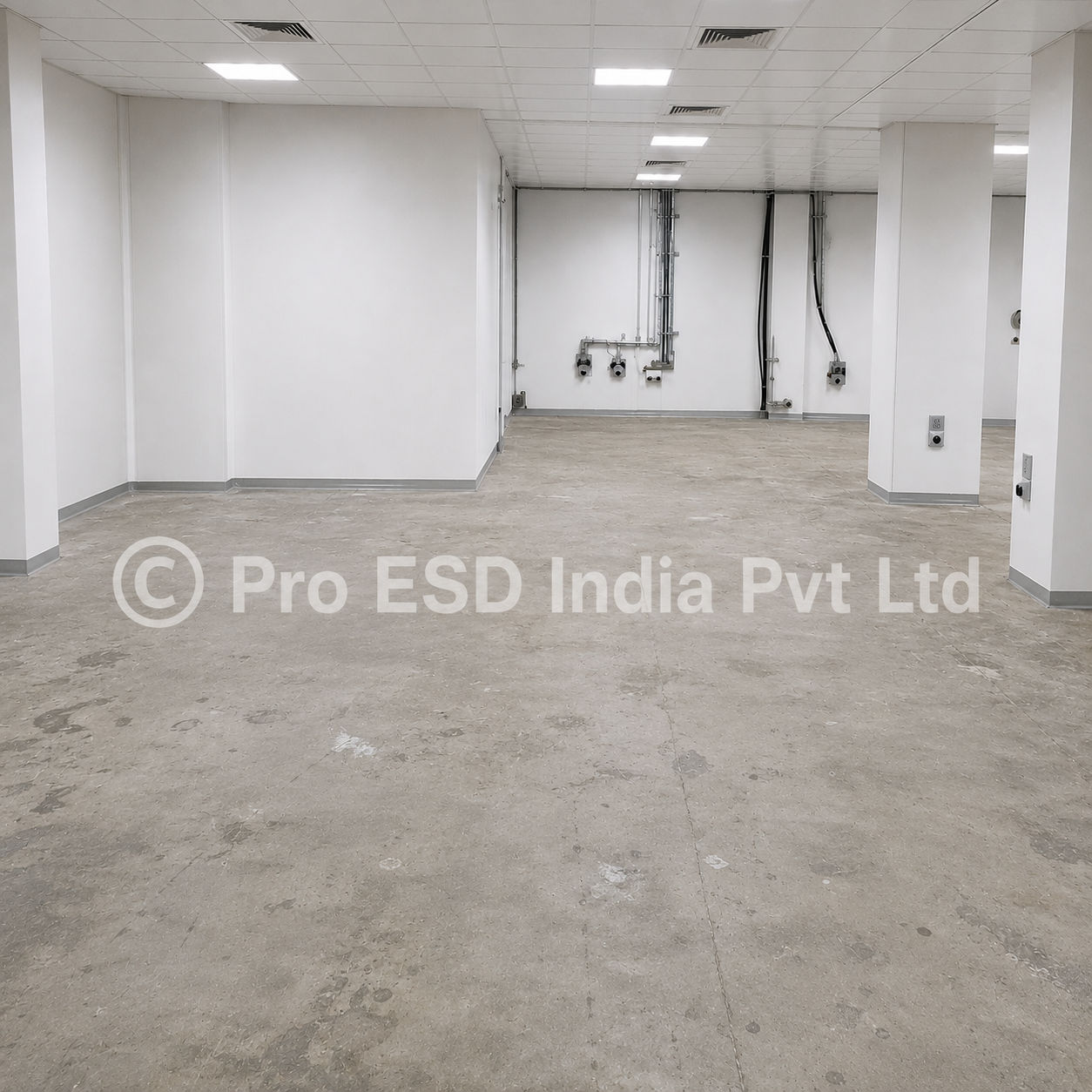 Existing floor before treatment